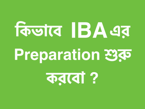 Starting IBA preparation