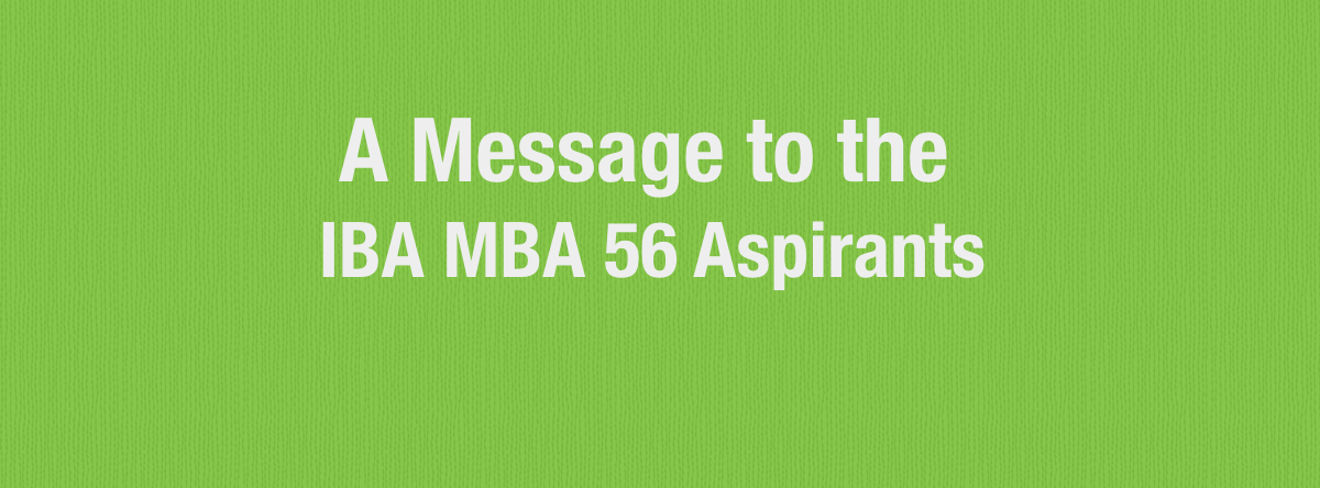 IBA MBA aspirants